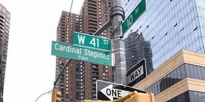 KARDINAL STEPINAC NA ULICAMA NEW YORKA Putokaz s njegovim imenom u najvećem američkom gradu