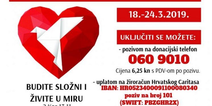 Započeo Tjedan solidarnosti i zajedništva s Crkvom i ljudima u BiH