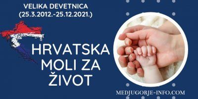 Velika molitvena devetnica „Hrvatska moli za život“