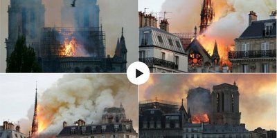 UŽIVO Gori katedrala Notre Dame. Objavljen video rušenja tornja!