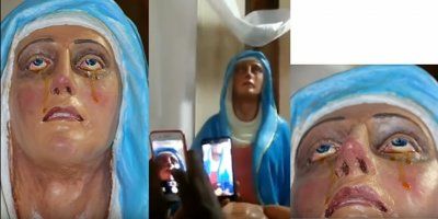 (VIDEO) Kip Djevice Marije u Šri Lanki, navodno, plače krv