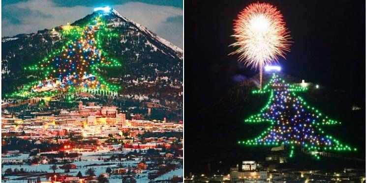 (VIDEO) PREDIVNO! Talijanski gradić ima najveće božićno drvce na svijetu 