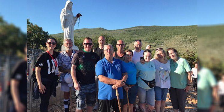 IL PRIMO GRUPPO ORGANIZZATO DEI PELLEGRINI IRLANDESI SOGGIORNA A  MEDJUGORJE NEL 2020