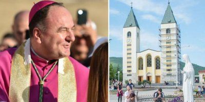Novi mostarsko-duvanjski biskup Petar Palić predvodi misu u Međugorju