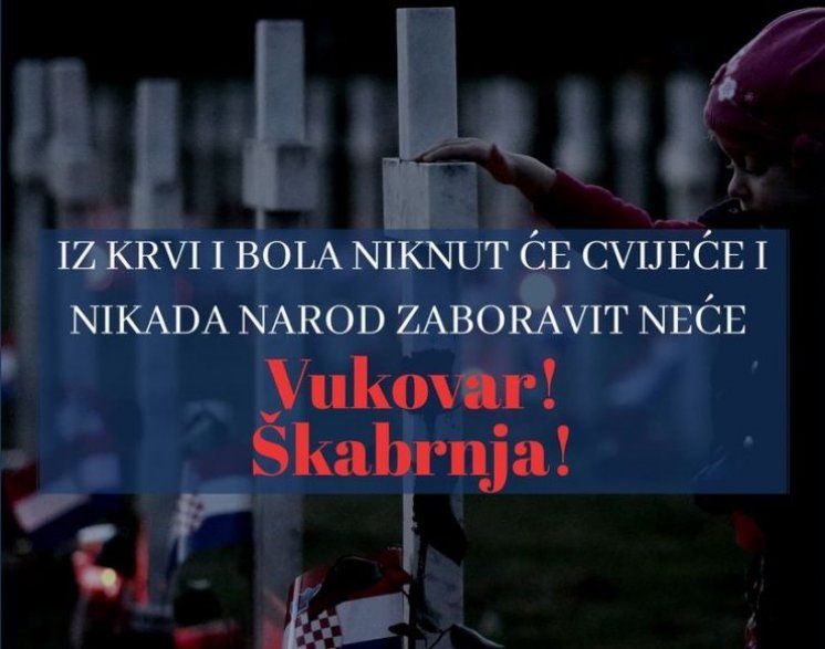 Svijeće svijetle Lijepom Našom kao sjećanje na žrtve Domovinskog rata te na žrtvu Vukovara i Škabrnje