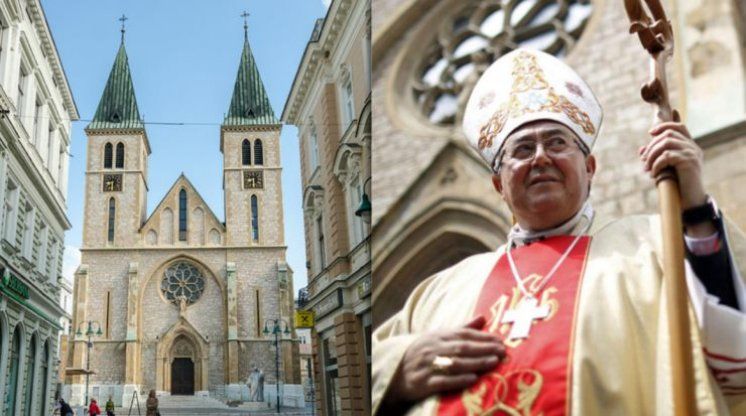Osvjetljavanje sarajevske katedrale u znak solidarnosti s progonjenim kršćanima