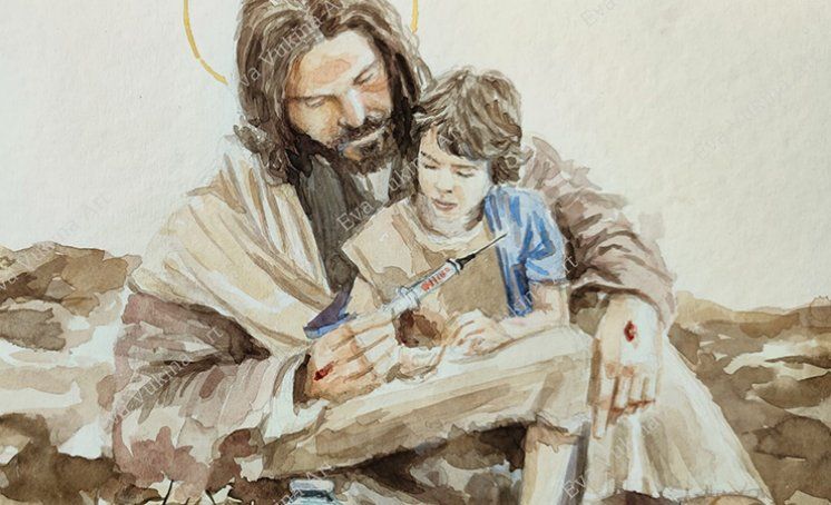 Novi akvarel Eve Vukine: &quot;U Isusu je spas&quot;