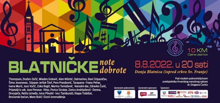 NAJAVA: 9. Humanitarni koncert “Blatničke note dobrote”