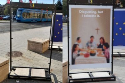 Velika pobjeda portala Narod.hr: Maknut plakat koji je pod pokroviteljstvom Obuljen i Tomaševića vrijeđao kršćane