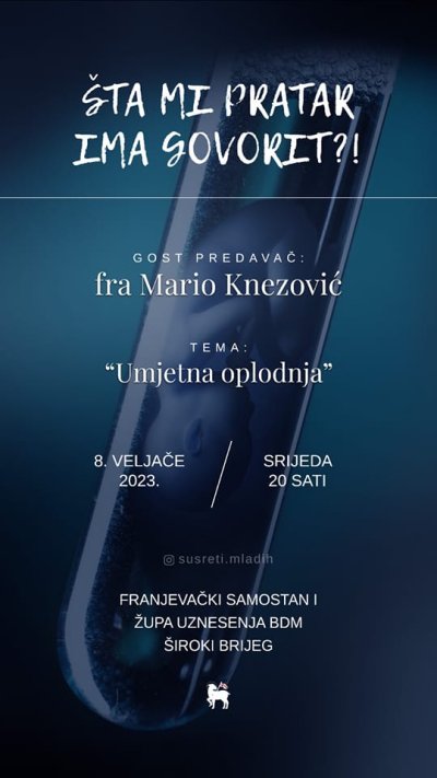 TRIBINE &#039;USRIDU&#039;: tema: „Umjetna oplodnja“