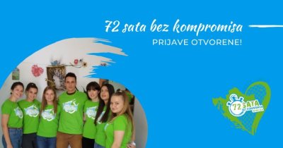 Počele prijave za projekt „72 sata bez kompromisa“
