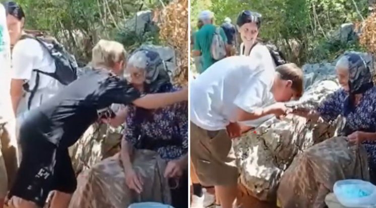 VIDEO Pogledajte kako su se hodočasnici u Međugorju odnosili prema baki Zdravki Bubalo dok bi im dijelila krunice