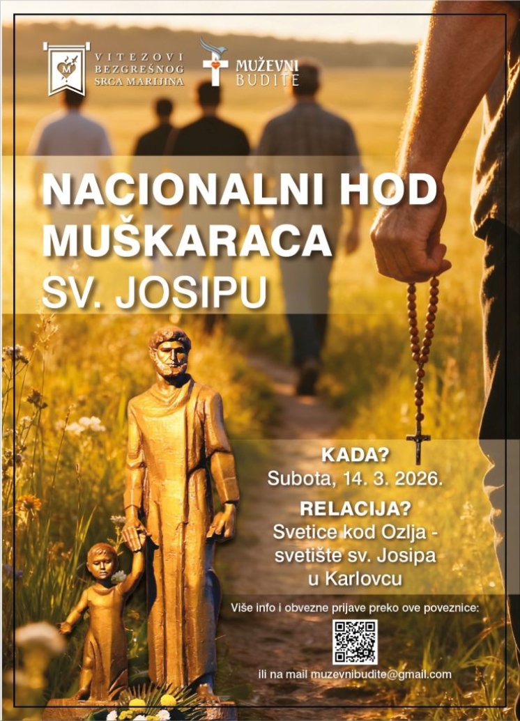 Poziv na 1. Nacionalni hod muškaraca sv. Josipu