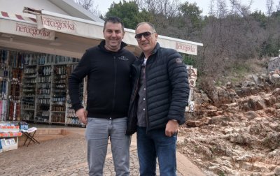 Igor Štimac u molitvi na Brdu Ukazanja u Međugorju