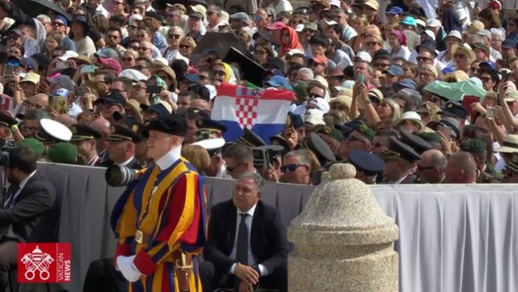 Papin pozdrav hodočasnicima Vojnog ordinarijata u Republici Hrvatskoj